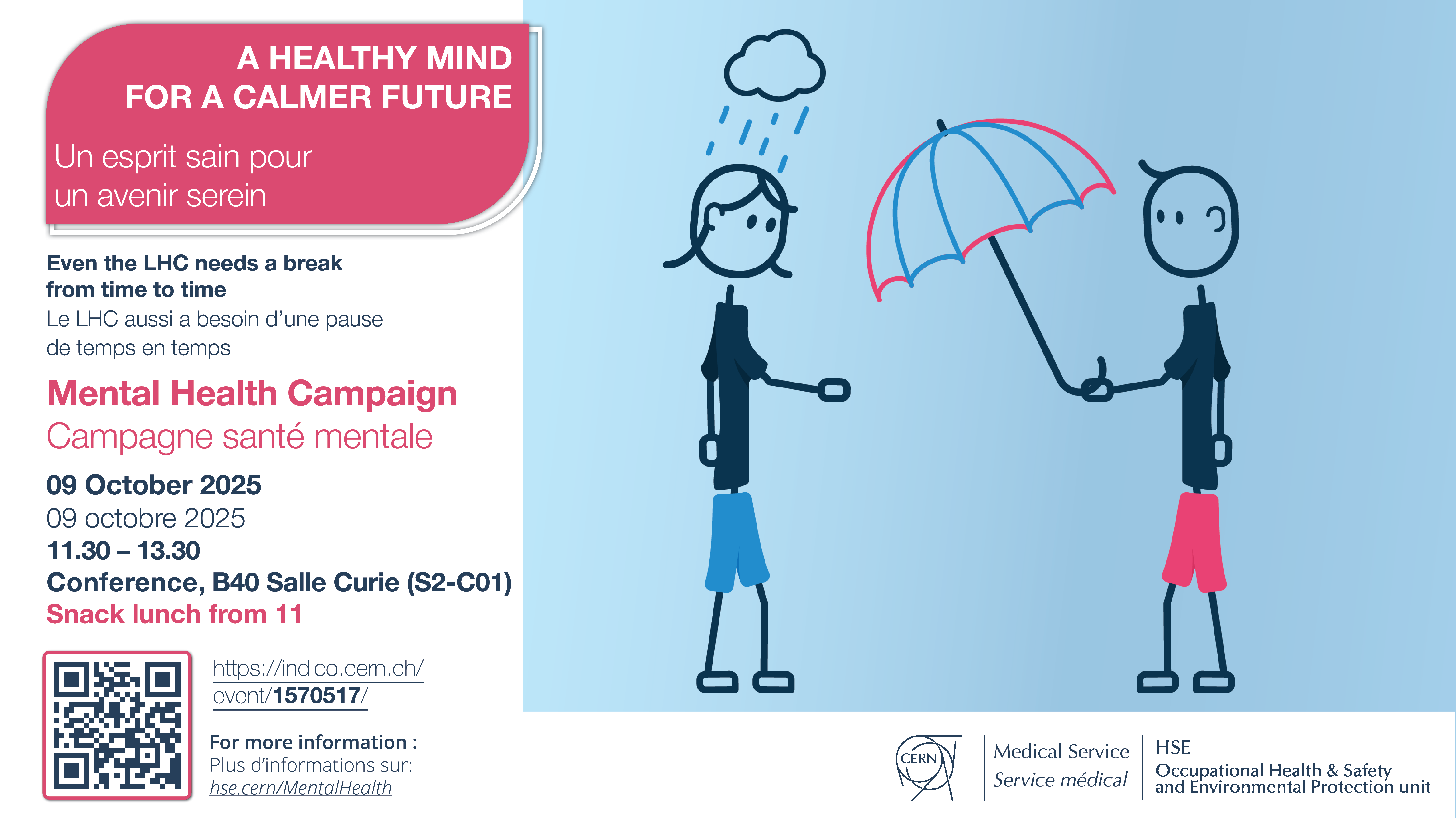 A poster for the campaign on the 9th of october, commencing at 11:30AM in B40 Salle Curie. Light lunch served from 11AM.