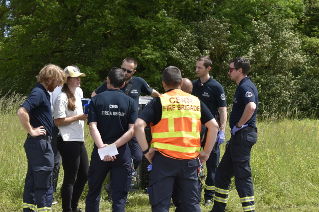 The full debriefing between CFRS personell, the environment team experts, and the project administrators.