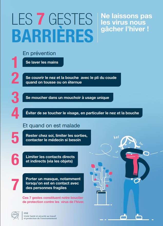 7 Tips to prevent viruses - 7 gestes barrieres contre les virus | HSE ...