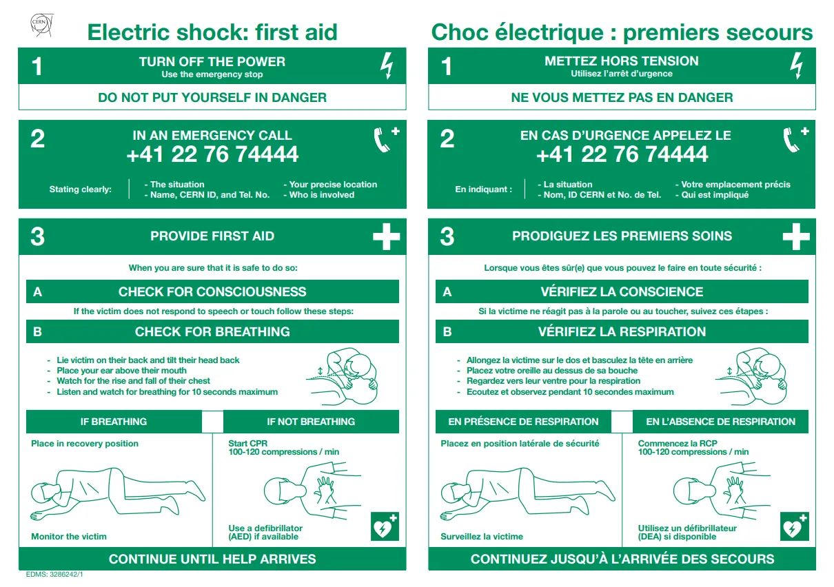 A preview of the electrical safety first aid sign