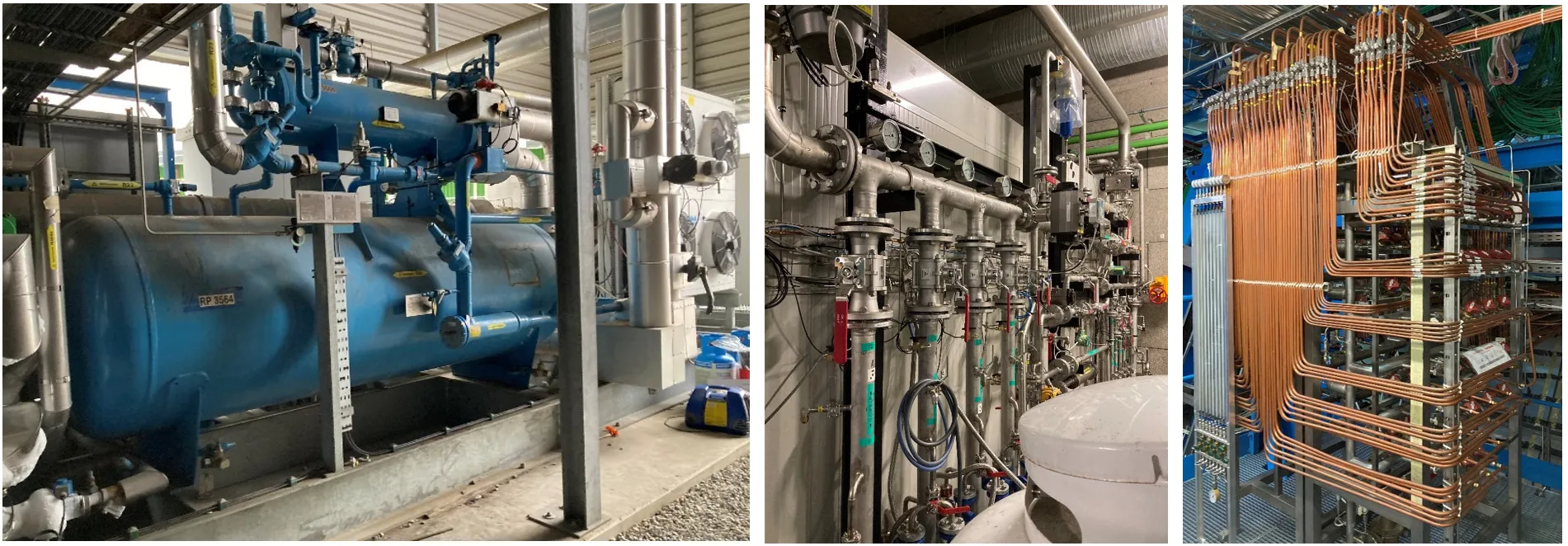 Images of detector cooling infrastructure