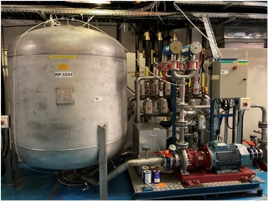 Images of detector cooling infrastructure