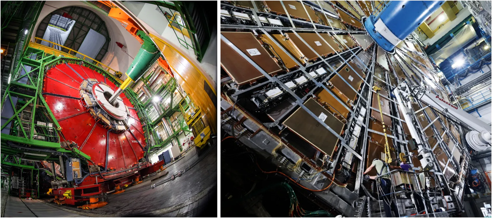 Images of detector cooling infrastructure