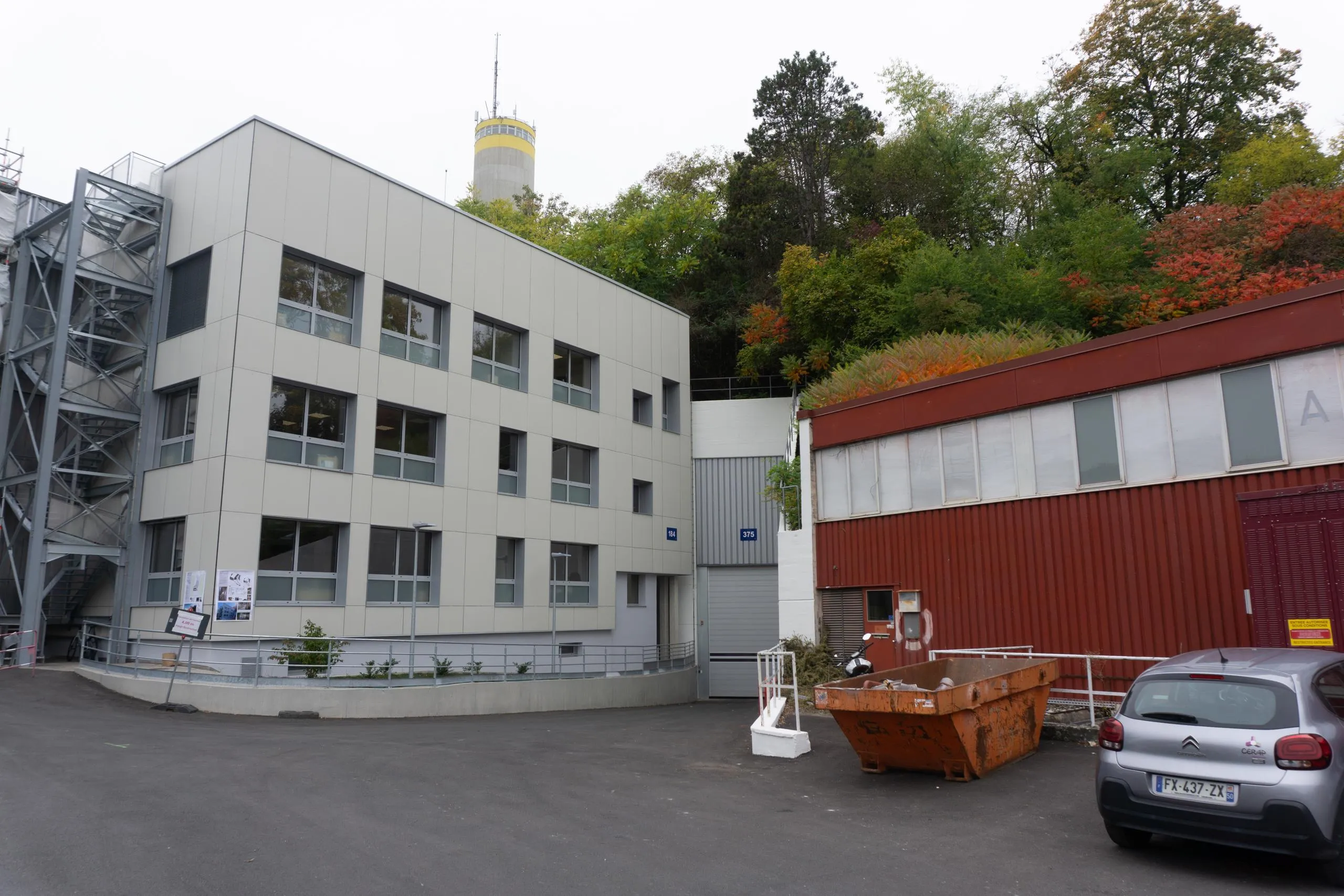 The new building
