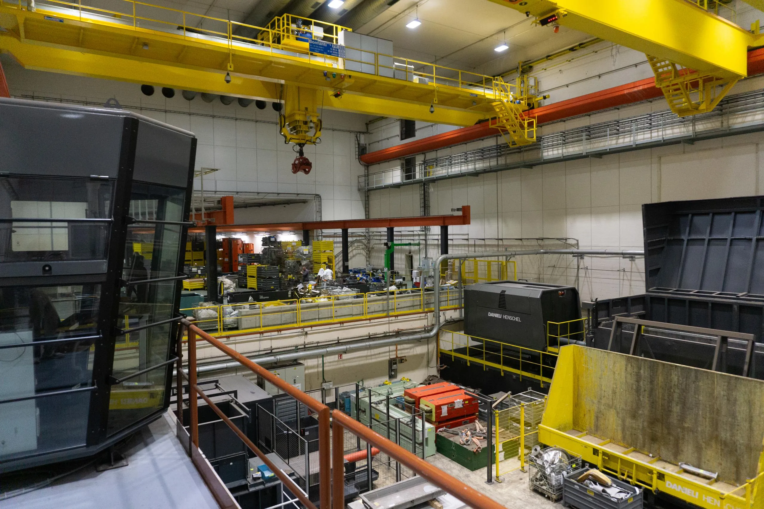 The RWTC processing area, within the old Intersecting Storage Rings